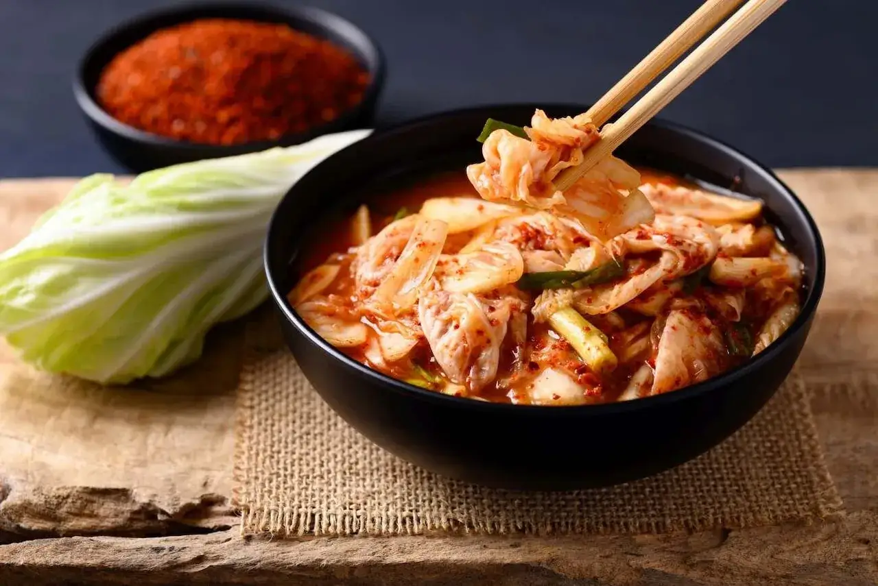 kimchi na surowo, kimchi w kanapce