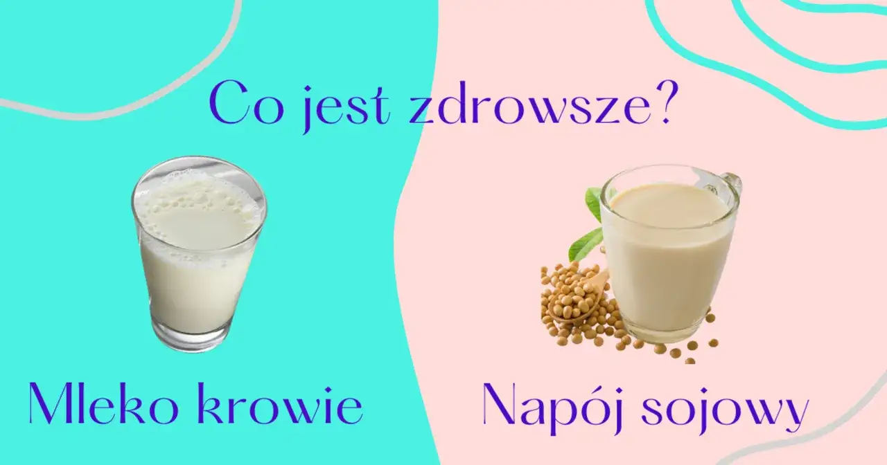 Szklanka mleka sojowego niesłodzonego